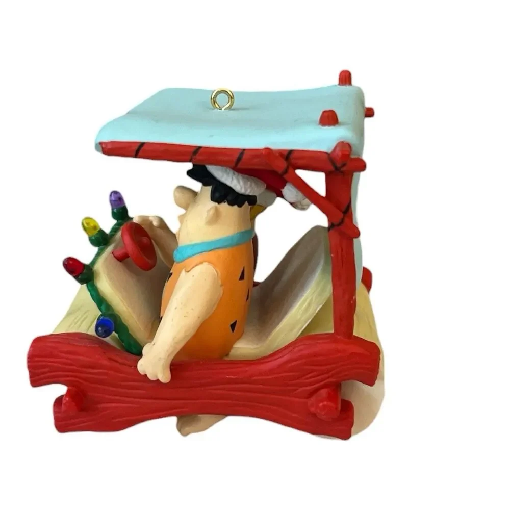 Vintage Hallmark Keepsake Ornament1994 Flintstones Fred Barney Christmas
